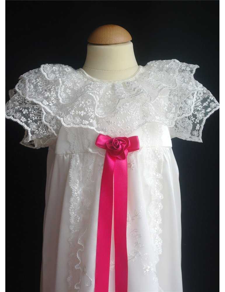 Baptism gown on cute girl