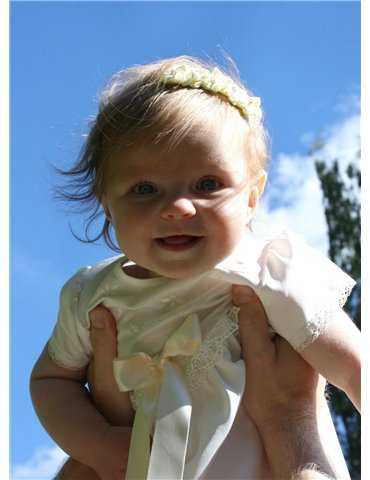 Christening gown in royal style