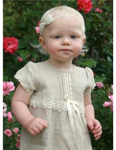pretty girl in baptism clothes