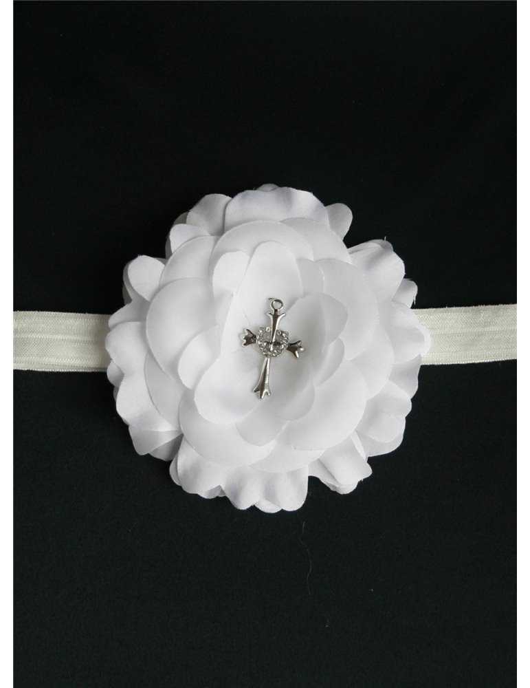 baptism child with a bonnet and sailor's dress