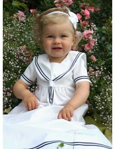 Baptism costume in linen...