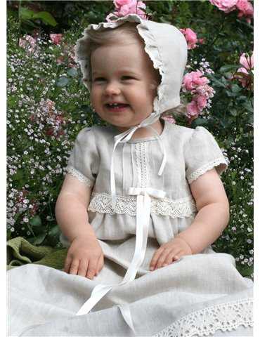 Diadem med vacker ros till baby